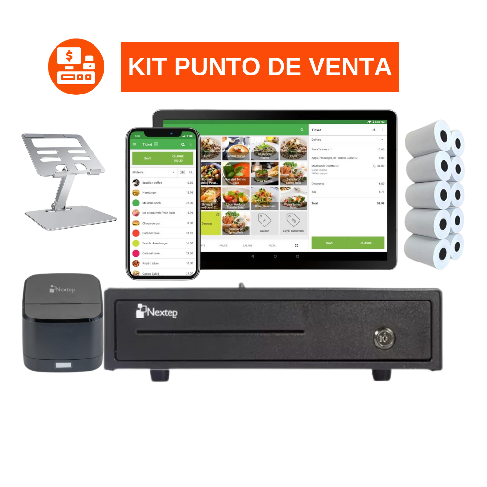 Kit Punto de Venta Tablet 10 Android + Impresora 58mm Bluetooth*