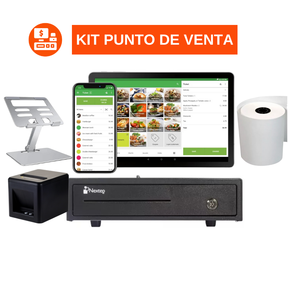 Kit Punto de Venta Tablet 10 Android + Impresora 80mm Ethernet*