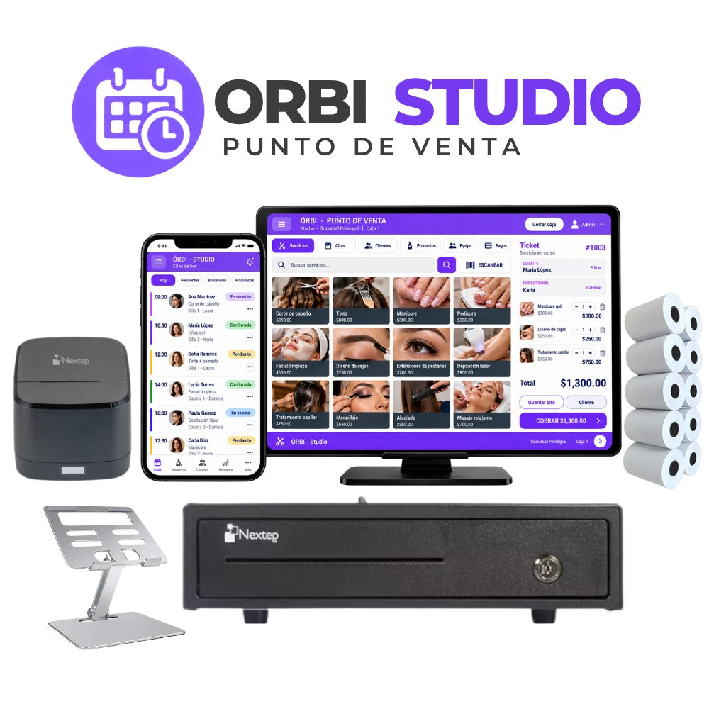Kit Punto de Venta Tablet 10 Android + Impresora 58mm Bluetooth* para Studio