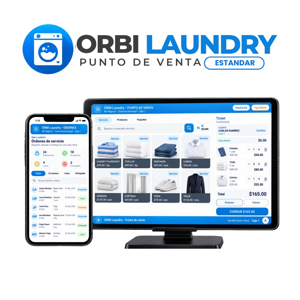 Licencia Orbi Pos Estandar Lavanderia Android