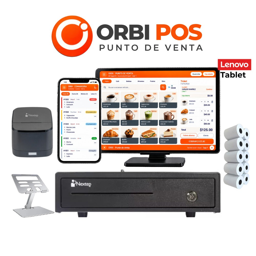 Kit Punto De Venta Lenovo10 + Impresora 58mm *