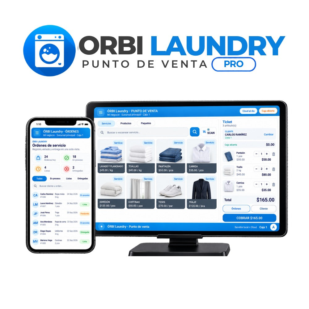 Licencia Orbi Pos Pro Lavanderia Android
